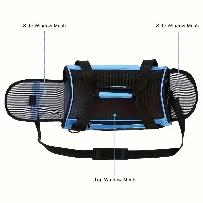 1pc Portable Pet Cage for Cats and Dogs - Airline Approved, Foldable and Convenient - Ideal for Travel and Outdoor Activities Purple
