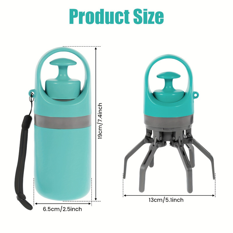 宠物拾便器 便携式户外垃圾袋狗狗拾便器六爪铲屎分配器