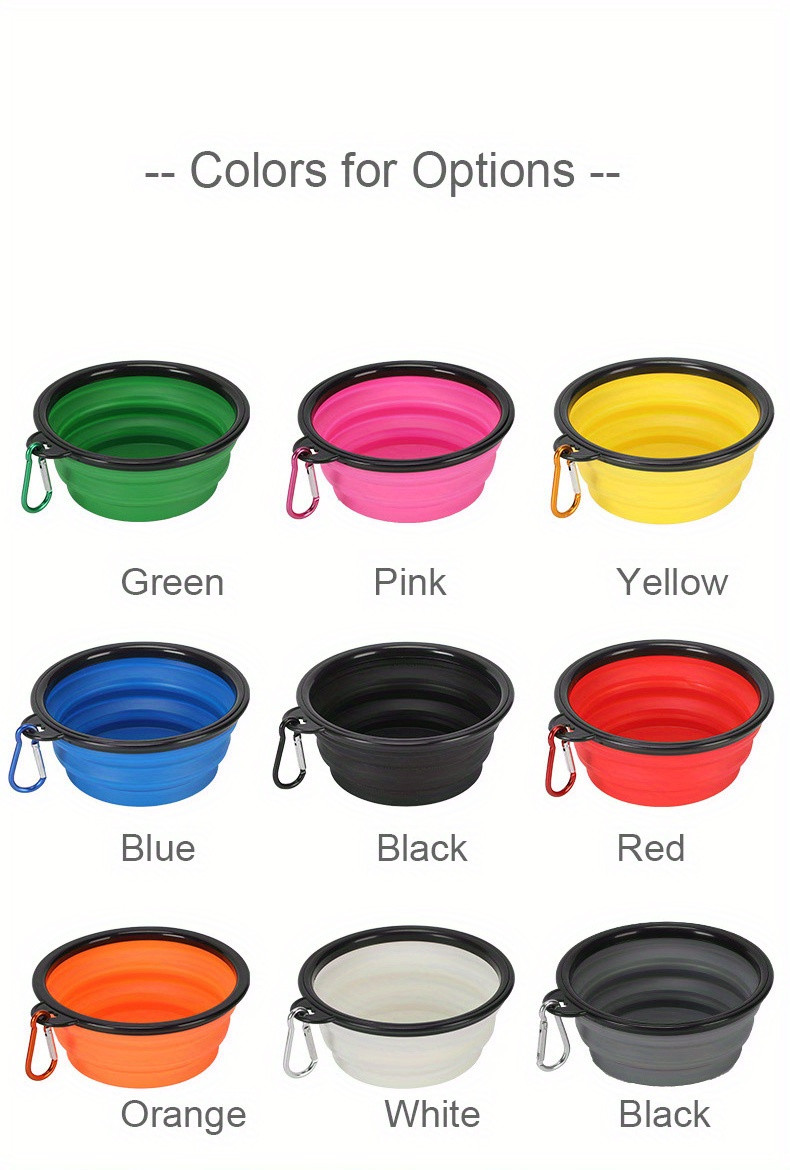 Pet supplies folding bowl portable pet folding bowl travel dog bowl dog basin 350ML dog food dog food cat food bowl water bowl telescopic dog bowl