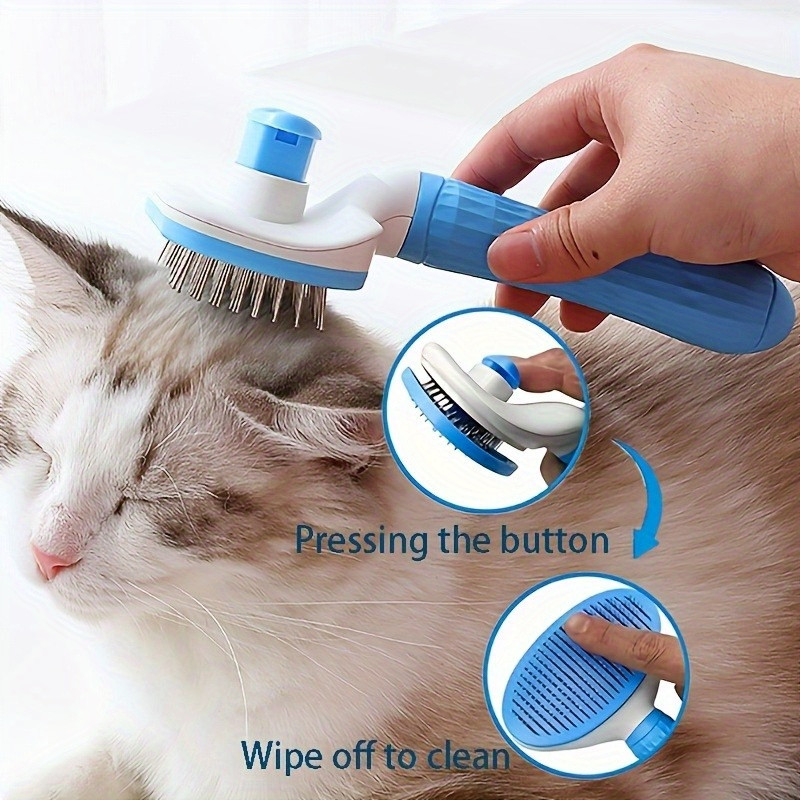 6-piece pet grooming tool set - includes comb, microfiber towel, bath mitt, hair removal needle - the essential pet care set for shiny coats that requires no power - 6