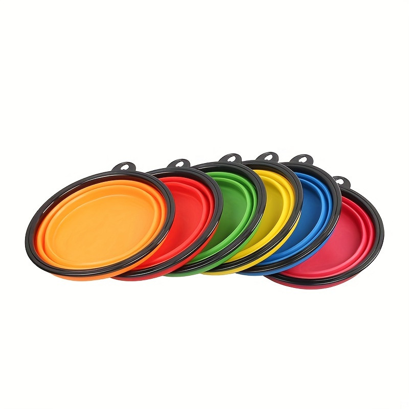 Pet supplies folding bowl portable pet folding bowl travel dog bowl dog basin 350ML dog food bowl dog food cat food bowl water bowl telescopic dog bowl - 8