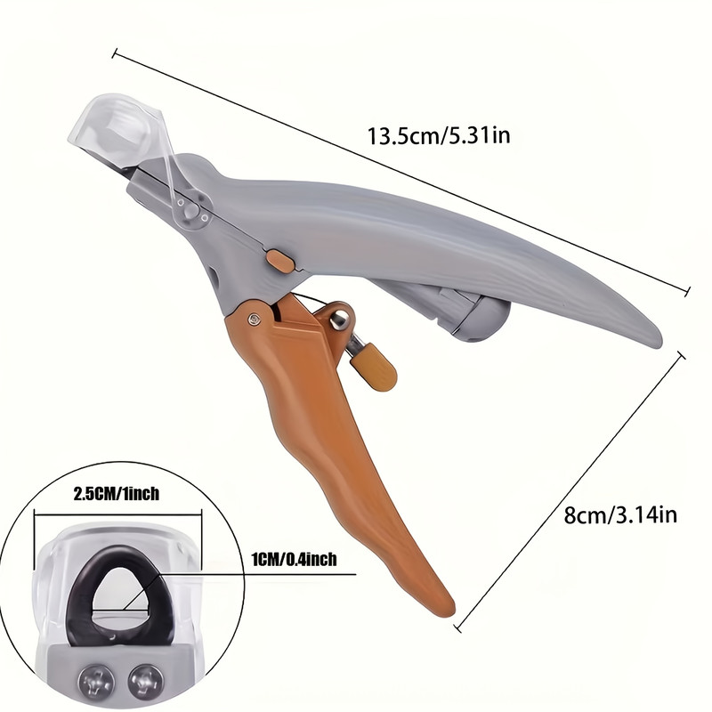 1/2-Pack LED Pet Nail Clipper with Ergonomic Non-Slip Handle - Precision Cat and Dog Nail Trimmer for Safe and Convenient Trimming - Essential Pet Care Supplies - 4